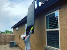 Joey B Installers Lifting Panels to Roof August 8  2019  1 